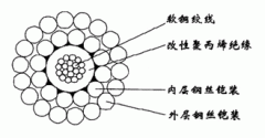 WGSB-5.60mm單芯改性聚丙烯絕緣雙鋼絲鎧裝承荷探測(cè)電纜